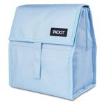 PackIt® Freezable Lunch Bag, Sky Blue, Built with EcoFreeze® Technology, Foldable, Reusable, Zip and Velcro Closure with Buckle Handle, Designed for Work Lunches and Fresh Lunch On The Go