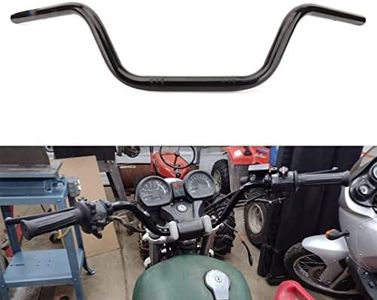 AnXin Motorcycle 7/8" Drag Handlebars High-Rise Tracker Handle Bars Universal For Sportster XL 883 1200 Cruiser Bobber Custom Chopper Softail Dyna Tour Glide Road CG125 Black