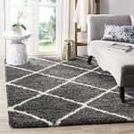 CARPET PLANET Polypropylene Shaggy with 2 Inch Pile Height for Living & Drawing Room