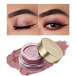 OULAC Cream Eyeshadow, Glitter Pink Eyeshadow, Holds Makeup For 12 Hours +, Waterproof and Sweatproof, Crease Resistant, Vegan | 06g, Lustering (12)