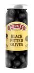 Borges Black Pitted Olives 430g | Select Quality Hojiblanca Olives | Suitable for Snacking, Salads | Imported from Spain