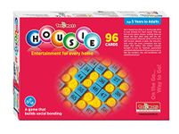 toymate Red HOUSIE 96 Reusable Cards- Family Fun Game for Small Gathering- No pins or Pencils Required