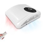 Electric 12V Parking Rooftop RV Air Conditioner 8800BTU DC Air Conditioner 12 volt ac unit for RV Motorhome Camper Van Boat Trailers Heating and Cooling