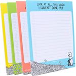 Sleazy Greetings Funny To Do List Notepad | Sarcastic Memo Pad Grocery Lists Note Pads | Funny Teacher Office Coworker Gifts for Women 5 x 7-Inches (Stick Men Bundle)