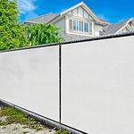 Amgo 6' x 50' White Fence Privacy S