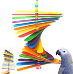 Bonka Bird Toys 867 Big Stick 9.50" x 6", Medium Parrot Chew Cage Toy, Conure, Quaker, Pionus, and Similar