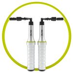 Velites Earth 2.0 Weighted Skipping Rope for Crosstraining, Boxing and Fitness I (Limited Edition) I Ideal for Maximizing Muscle Effort | Aluminium Training Rope (Silver)