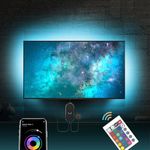 Mexllex TV LED Lights, 4M TV Backlight for 50''-70'' TV, Music Sync LED TV Light with Bluetooth Function - RGB Color Changing Light Strip for Bedroom Home Party Theater (13.12ft)