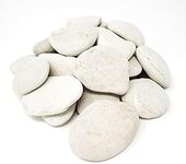 Landscaping Stones (White) - Landscaping Rocks for Garden and Landscape Design - 4 Pounds (About 20 to 22 Rocks)