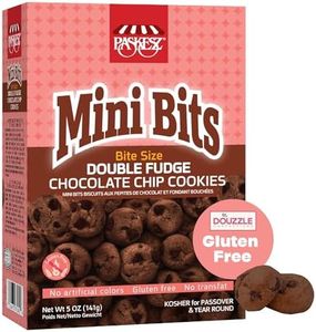 DOUzzle Kosher, Mini Bits Gluten Free Cookies, Double Fudge Bite Size Chocolate Chip (5 OZ, 1 Pack), Kosher for Passover, Non Gebrokts, No Artificial Colors or Preservatives, Galletas Sin Gluten