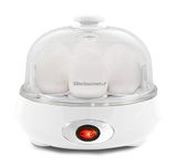 Elite Gourmet EGC322CW Easy Egg Cooker Electric 7-Egg Capacity, Soft, Medium, Hard-Boiled Egg Cooker with Auto Shut-Off, Measuring Cup Included, BPA Free, Classic White