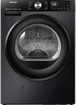 Hisense 3S Series DH3S802BB3 Wifi Connected 8Kg Heat Pump Tumble Dryer - Black - A+++ Rated