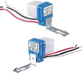 2 Pack - AC 220V 10A Automatic Auto On Off Photocell Street Light Switch 50-60Hz 10A Photo Control Photoswitch Sensor