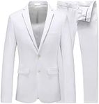 UNINUKOO Men's Suit Slim Fit 2 Butt