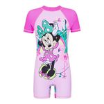 Minnie Mouse Girls Swimsuit - Tropical - 5-6 Years Pink