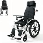 High-Back Foldable Wheelchair for Adults Self-Propelled