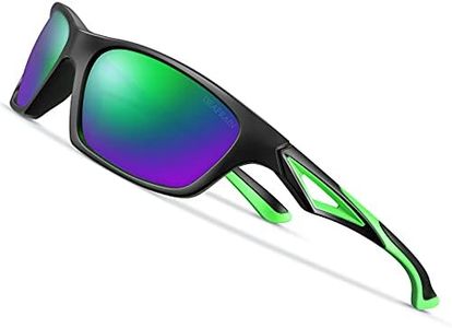 Sunglasses for Kids Boys Girls Polarized Child Toddler Sport Baseball Softball Cycling Running Green Sun Glasses age 3-7
