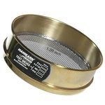 MANIKARN Test Sieve 12 inch (Diameter 300 mm) 1 mm stainless steel Mesh with Brass Frame (ASTM No. 18)