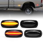 litzland 4PCS LED Side Marker Lights Compatible with Dodge Ram 2500 3500 2003-2009 Smoked Lens Dually Fenders Bumper Lamps Fit for SLT | ST | TRX4 | Sport | Laramie