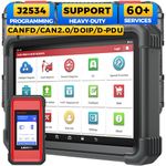 LAUNCH X431 PRO3 V+ Elite, J2534 Programming Scan Tool, Online Coding, Topology Map Auto Scanner, FCA SGW, New Remote Diagnostic Scanner, D-PDU/CANFD/DoIP, 60+ Reset, Active Test, 2-Year Update