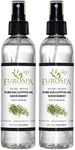 EuroSpa Aromatics Pure Eucalyptus Oil ShowerMist and Steam Room Spray, All-Natural Premium Aromatherapy Essential Oils - Tea Tree Infused, 8oz, 2 Pack
