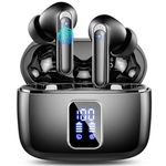 Wireless Earbuds, Bluetooth 5.3 Headphones In Ear with 4 ENC Noise Cancelling Mic, 48H HD Stereo Ear buds, IP7 Waterproof Wireless Earphones with Dual LED Display, Ultralight Bluetooth Earbuds USB-C