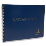 Direct 2 Boater Blue Spiral Bound Captain's Log Book with Flexible Cover