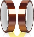 HTVRONT Heat Tape for Sublimation - Heat Resistant Tape 2 Rolls 20mm x 33m Sublimation Tape, No Residue Heat Transfer Tape for Sublimation Tumblers Blanks Mugs Fabrics, HTV Heat Press Heating Tape