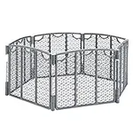 Evenflo Versatile Play Space Adjustable Play Area, 6-Panel (Cool Gray)