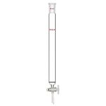 stonylab Glass Chromatography Column, Borosilicate Glass 24/40 Joint Chromatography Column with Fritted Disc and PTFE Stopcock, 300mm Effective Length 30mm Column O.D.