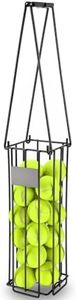 TOBWOLF Portable Tennis Ball Hopper Basket, Pickleball & Tennis Ball Collector, Pickup Retriever with Handle for Easy Pickup & Carrying, Ball Bucket Carrier Gatherer Picker Hopper, Picker Hopper Caddy