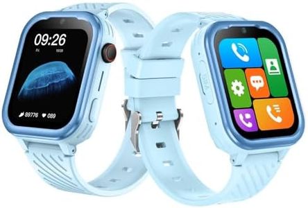 SeTracker Connect2kidz Milo5 4G Touch Screen Safe Voice & Video Calling Kids Tracking Smartwatch- Grey | 4G Sim Enabled, in-Built GPS, SOS Alert, Voice Chat, 1.85" HD Display, Splash Resistant, Camera
