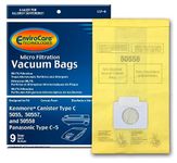 9 Kenmore 50558, 5055, 50557 Mircrofiltration Canister Vacuum Bags