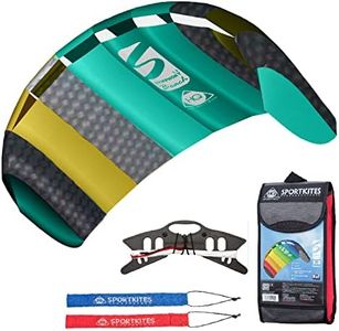 HQ Kites Symphony Beach III 1.3 Stunt Kite 51 Inch Dual - Line Sport Kite, Color: Aqua - Active Outdoor Fun for Ages 8 and Up