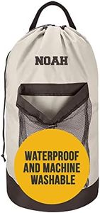 Personalized Laundry Bag Heavy Duty Custom Senior University XL Bag Backpack with Hanging Shoulder Strap & Mesh Pocket - Back to School College Graduation Gift - Choose Your Font & Thread Color