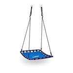 Relaxdays 153 x 98 x 74 cm 113 kg Square Nest Swing - Blue