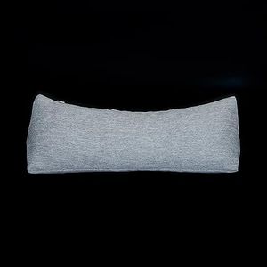 Buckwheat Neck Support Pillow Cervical Neck Cylinder Bolster Pillow,Buckwheat Hulls Adjustable Roll Pillow,Neck Pain Relief for Back and Side Sleepers Round Pillows for Lunch Break Grey, 6*15 inch