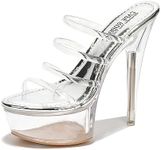 Cape Robbin Clear High Heels for Wo