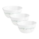 Corelle Country Cottage Glass Curry Bowl Pack of 3, 828ML, Multicolor