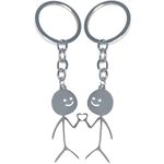 Funny Gifts for Men Women Matching Keychains for Couples Friends Weird Gag Gifts for Adults Boyfriend Birthday Fun Gadgets Stuff White Elephant Gifts for Him Stocking Stuffers for Adults Men Silver