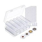 MATANA - 200 Acrylic Coin Holder Capsules (30mm), with Foam Gaskets & 2 Organizer Boxes, Collectors Gift Set - Protect & Admire