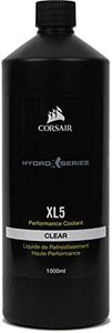 Corsair Hydro X Series XL5 Performance-Kühlflüssigkeit (1L, Leuchtende Transluzente Farben, Langlebige Hochleistungs Kühlflüssigkeit mit Korrosions und Bakterienhemmer), Kompatibel mit Desktop, klar