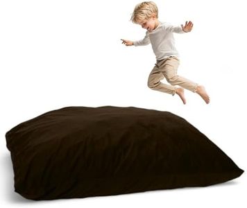 ULTIMATE SACK Bean Bag Floor Pillow, Oversize Pillow, Comfy Chair Couch Lounge Sofa Loveseat Furniture | Brown Fur
