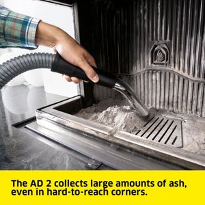 Kärcher Ash Vacuum 14L – AD 2, Powerful Fireplace & Stove Cleaner