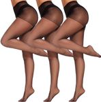 DUCMODA 3 Pairs Women's Sheer High 