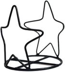 A Cheerful Giver Metal Candle Jar Holder - Black Star Candle Jar Holder - Fits Papa or Mama Jars - Rustic Candle Accessories