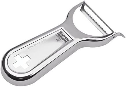 Kuhn Rikon Swiss Metallic Piranha Cross Peeler, Silver
