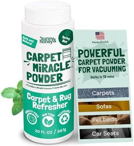 Sunny & Honey Carpet Miracle Powder - Dry Cleaner, Freshener & Deodorizer Powder for Kids & Pets (Spring Mint) - Carpet Deodorizer - Rug Cleaner