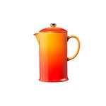 Le Creuset Stoneware Cafetière French Press with Stainless Steel Plunger, 1 Litre, Serves 3-4 Cups, Volcanic, 91028200090000