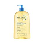 Bioderma Atoderm Huile de douche Anti-iritation Cleaning Oil | 24hrs Hydration | Face and Body Moisturizer | Soothes Discomfort - Dry to Very Dry Sensitive Skin - 1 Ltr